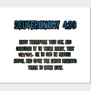 Deuteronomy 4:39 Posters and Art